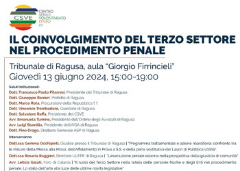 Domani convegno domani al Tribunale di Ragusa