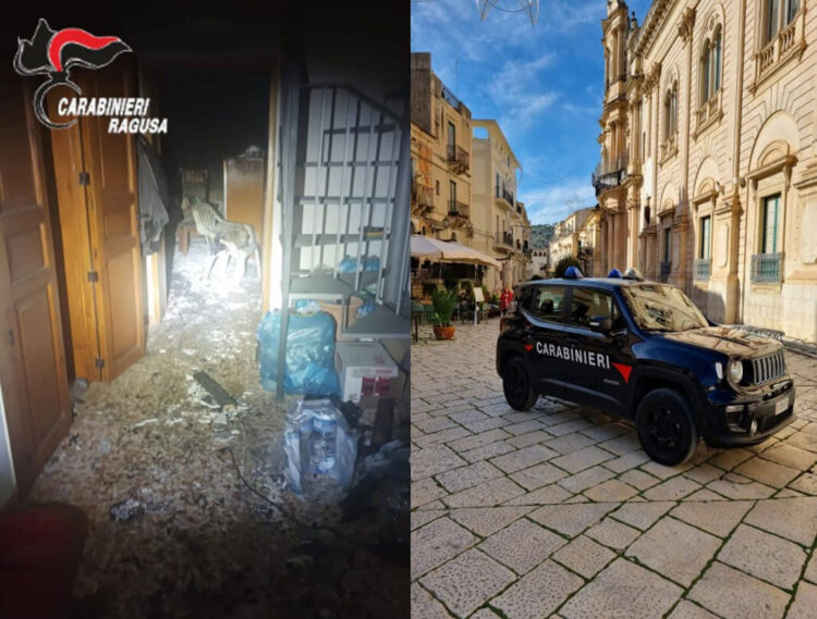 Scicli, incendio in casa: anziano salvato dai carabinieri