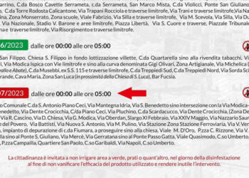 Disinfestazione Modica: modifica al calendario