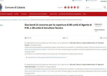 Concorso Catania, bando per 108 assunzioni a tempo determinato: come fare domanda