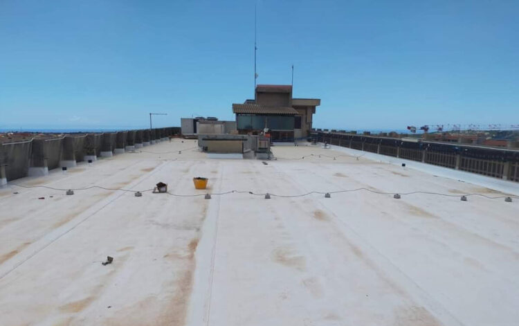 Ospedale Modica: opera di impermeabilizzazione padiglione A completata