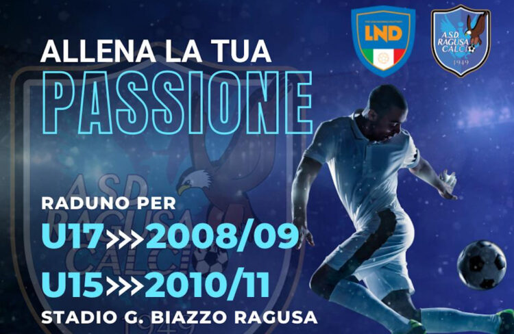 L’Asd Ragusa Calcio 1949: raduno per under 17 e per under 15