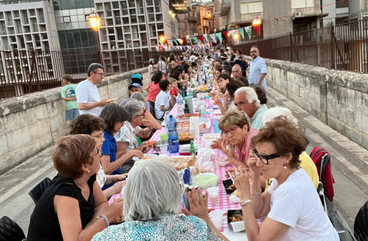 La cena sul ponte vecchio a Ragusa