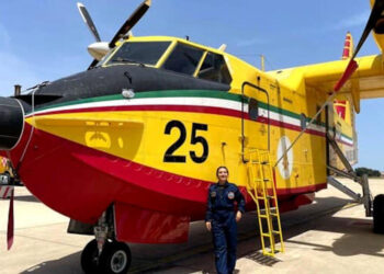 La catanese Mojra Dajana Cannizzo, è la prima donna siciliana a guidare un Canadair