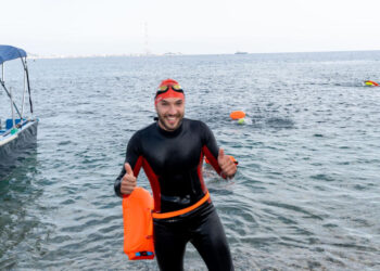 Salvatore Corallo di Vittoria alla Traversata Stretto Messina