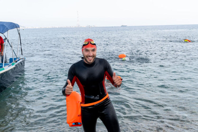 Salvatore Corallo di Vittoria alla Traversata Stretto Messina