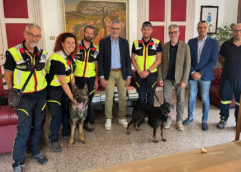 Il nucleo operativo cinofili al Comune di Ragusa