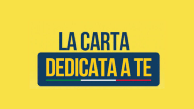 Ragusa: avviso per Carta dedicata a te