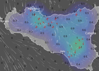 Meteo Sicilia: nel pomeriggio pioggia e temporali sparsi