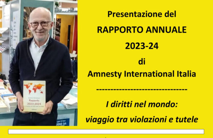 Ragusa, presentazione del Rapporto 2023-2024 di Amnesty International