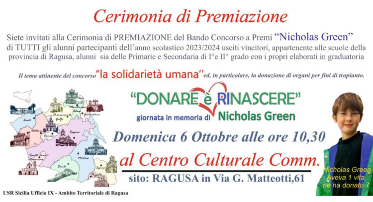 Premio Nicholas Green a Ragusa