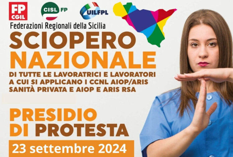 Contratti nazionali scaduti, lunedì sciopero Sanità privata e Aris Rsa e Aaiop Rsa