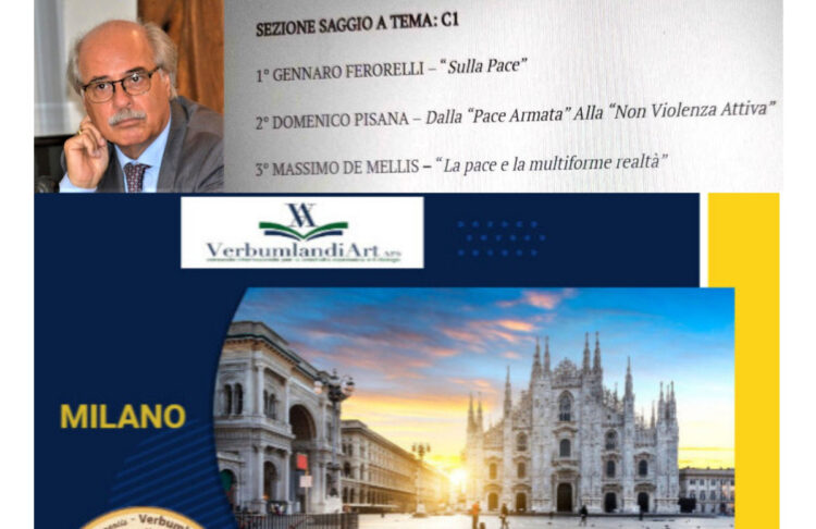 Modica, lo scrittore Domenico Pisana secondo classificato a Milano