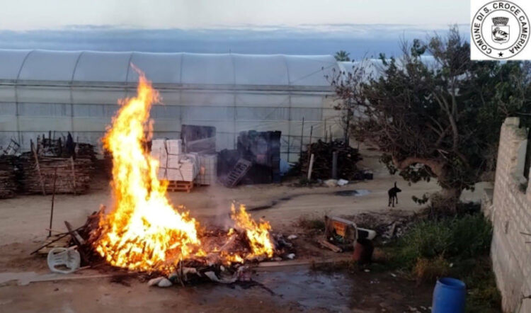 Fumarola a Santa Croce Camerina: sanzionati i responsabili