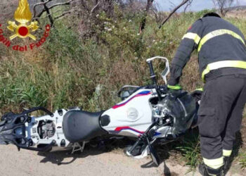 incidente scooter vigili del fuoco