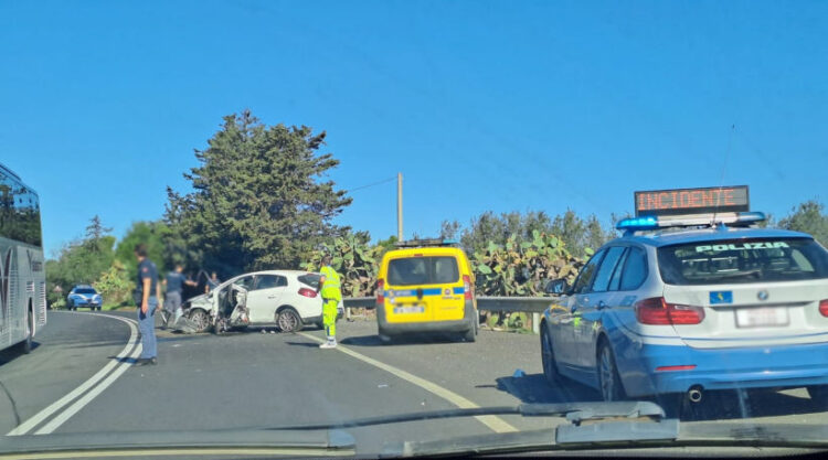 Incidente sulla Vittoria-Gela: 2 feriti