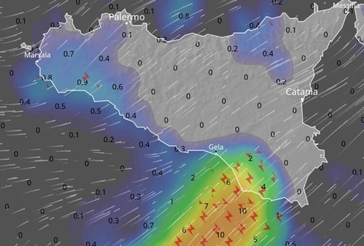 Maltempo in Sicilia, prime piogge e temporali anche a Ragusa: ecco quando