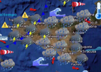 Maltempo in Sicilia: in arrivo perturbazione atlantica con piogge e temporali