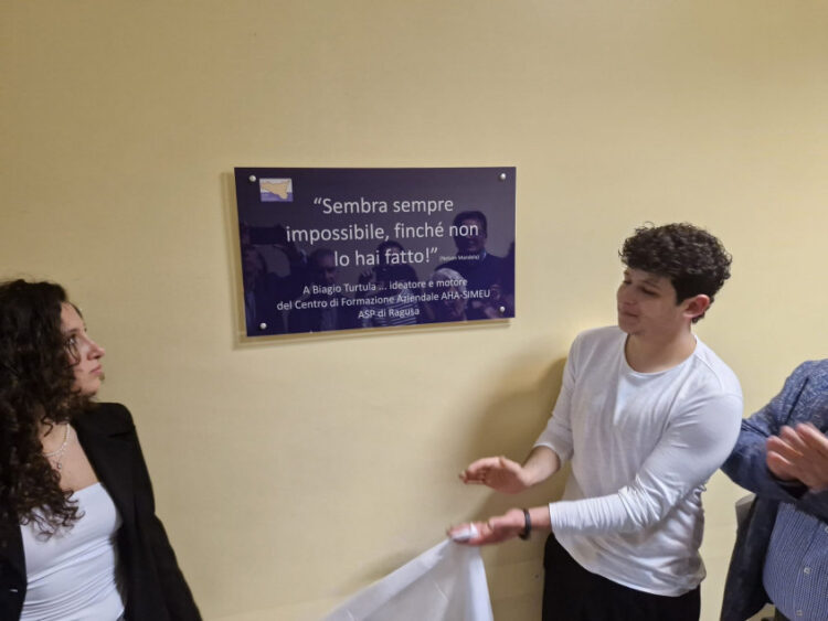 Ospedale Ragusa, Centro di Formazione Aziendale intitolato a infermiere Biagio Turtula