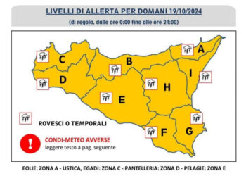 Maltempo in Sicilia: domani allerta arancione anche a Ragusa