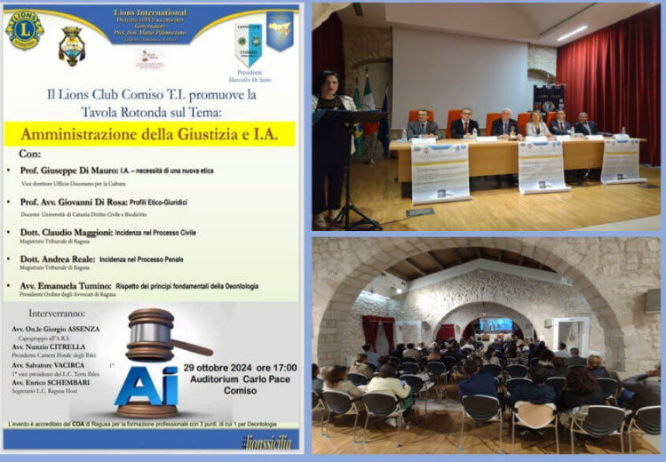 Comiso: tavola rotonda su intelligenza artificiale