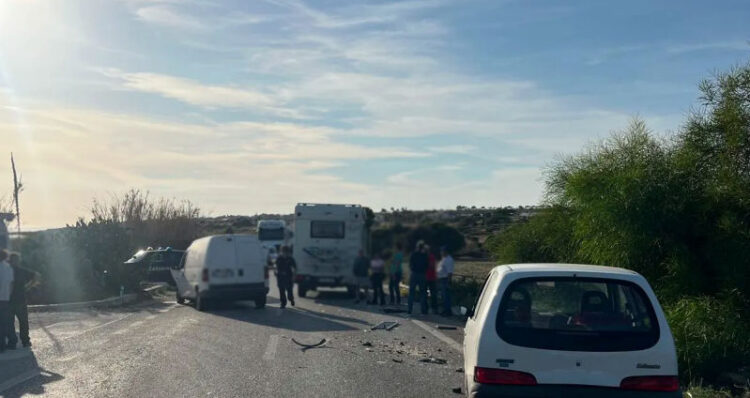 Scicli, incidente alle porte di Sampieri