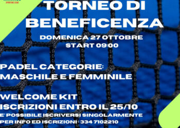 Vittoria Rotary e Lions organizzano un torneo di beneficenza di padel 