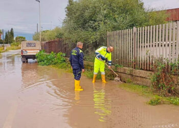 Maltempo a Vittoria: strade allagate e albero caduto in strada