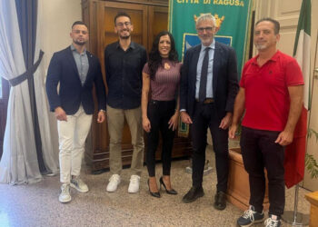 Salvatrice Cutuli e i primi posti ai Campionati di bodybuilding, ricevuta dal sindaco