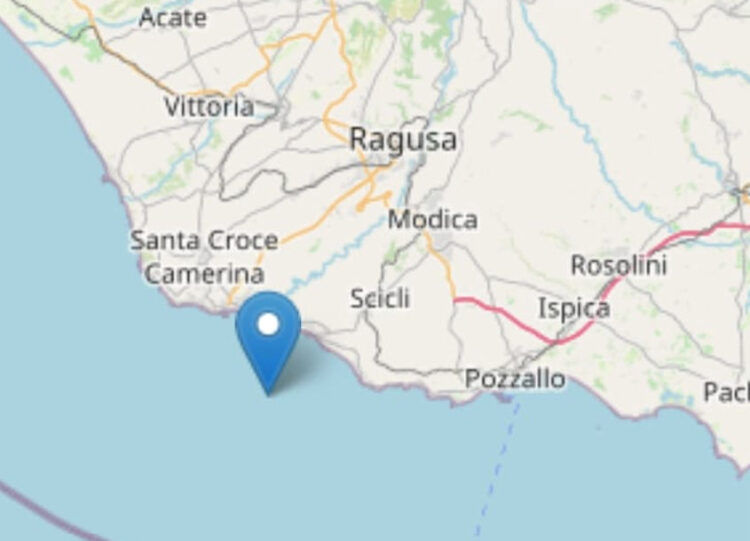 Terremoto Ragusa: scossa nel mare tra Scicli e Santa Croce Camerina
