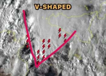 Allerta Meteo: temporali V-Shaped in formazione sul Canale di Sicilia