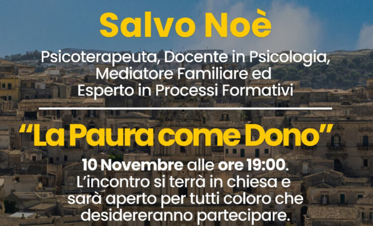 La paura come dono a Modica