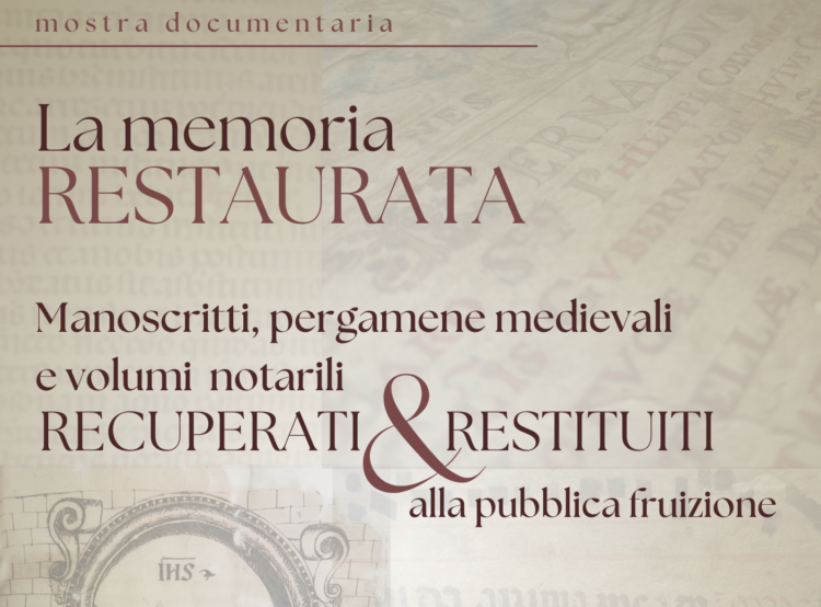 La Memoria restaurata a Ragusa: il 16 novembre