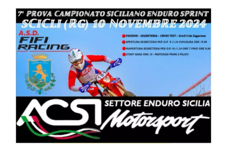 Scicli: 7° prova di campionato regionale Enduro Sprint