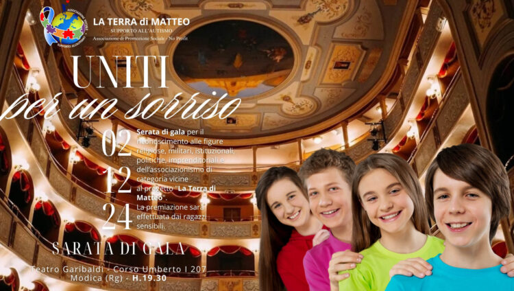 Modica, serata di gala Uniti per un Sorriso: un omaggio all'inclusione sull'autismo