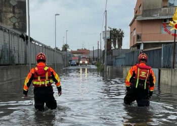 Maltempo in Sicilia, piogge e allagamenti nel Catanese