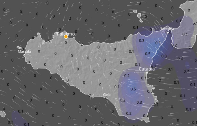 Maltempo in Sicilia: arriva la pioggia