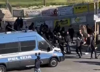 Vittoria, scontri tra la tifoseria biancorossa e quella del Milazzo