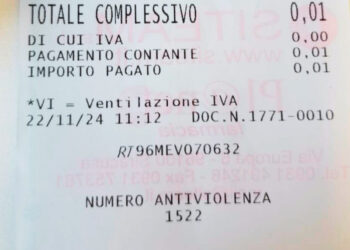 25 novembre, al via iniziativa Scontrino anti-violenza a Misterbianco