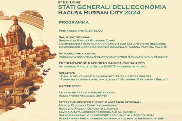 Ragusa, seconda edizione degli Stati generali dell'economia ragusana