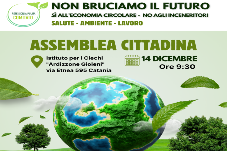 Inceneritori: primo incontro di Rete Sicilia Pulita a Catania sabato 14 dicembre