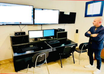 L'assessore Nicastro nella sala operativa