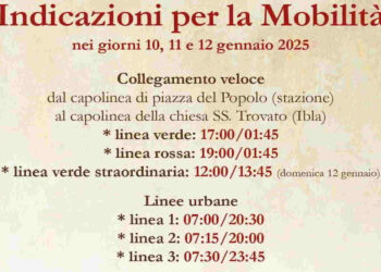 Ragusa: potenziato il trasporto pubblico per le celebrazioni dell'anniversario del terremoto