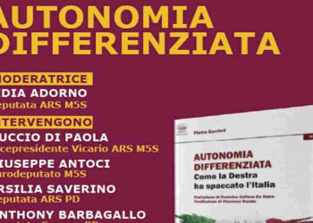A Catania la presentazione del libro di Pietro Gurrieri sull'autonomia differenziata