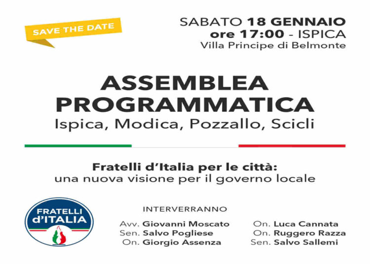 Fratelli d'Italia, conferenza programmatica a Ispica