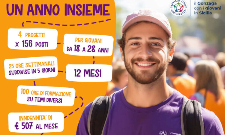 Palermo, selezione di 156 giovani per il Servizio Civile Universale