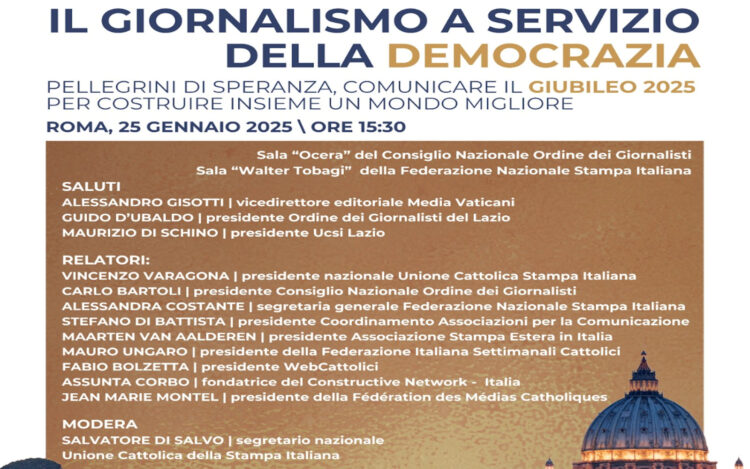 Giubileo per il Mondo della Comunicazione, corso di formazione per giornalisti
