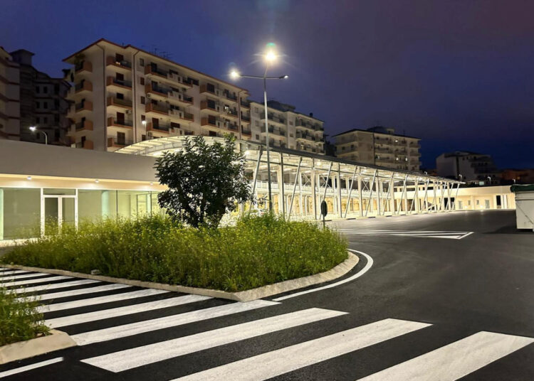 Ragusa: prove tecniche di Illuminazione del nuovo terminal bus all'Ex Scalo Merci