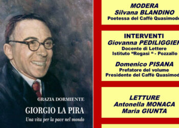 Modica, al Quasimodo libro di Grazia Dormiente su Giorgio La Pira