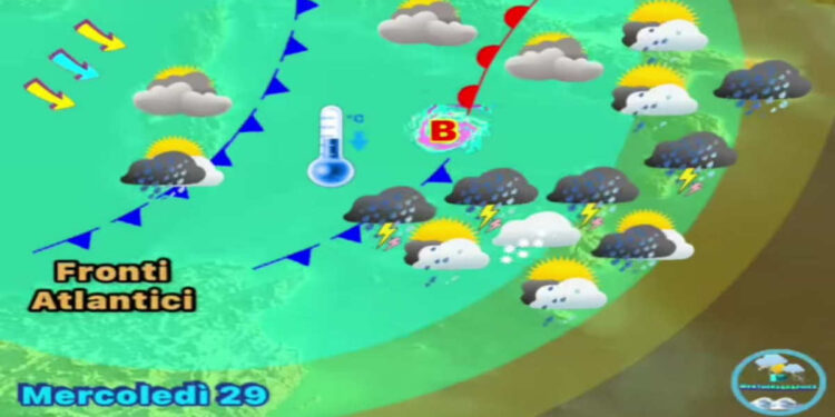 Maltempo in Sicilia in arrivo da mercoledì 29 gennaio: le previsioni meteo